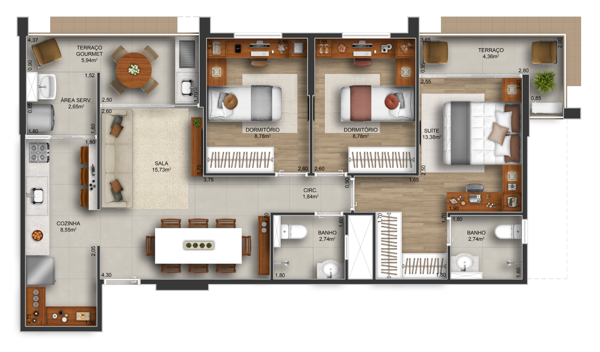 Bloco_A_Final_2_03_Dormitórios_01_Suíte_Varanda_Gourmet_89,17_m²